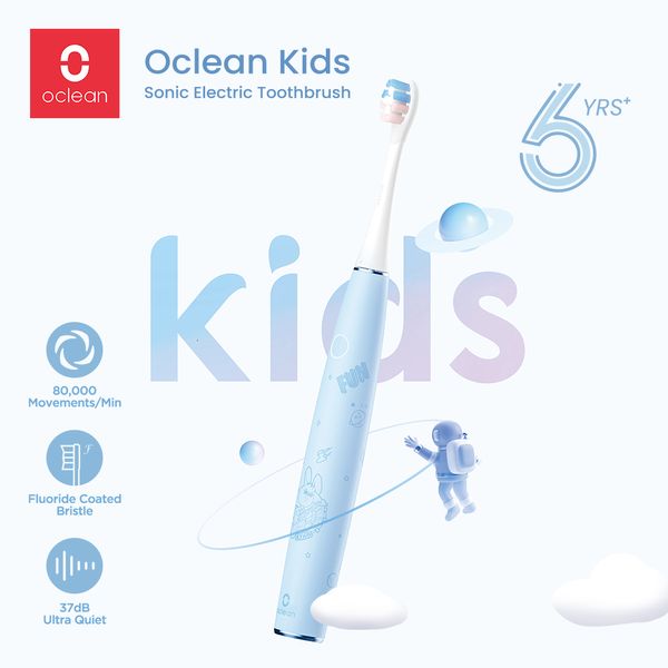 Escova de dentes Oclean Kids Sonic Electric for Children Ultrassonic Dental Dental Whitening Kit Recarregável Brush de bebê portátil 230517