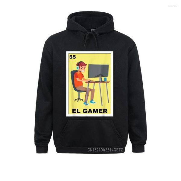 Hoodies masculinos do Gamer Gamer Gaming mexicano chique em mangas compridas moletons masculinos Casual Sportswears