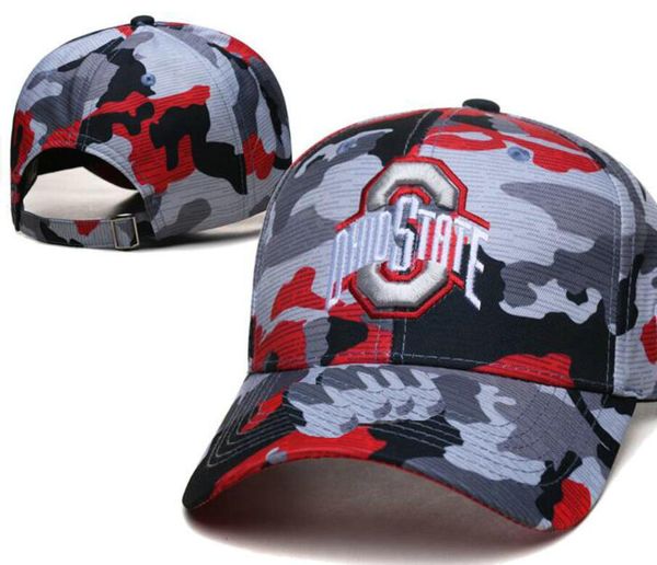 2023 All Team Fan's USA College Alabama Crimson Ohio State Baseball Hat ajustável no campo Mix Order Size Closed Flat Bill Base Ball Snapback Caps Bone Chapeau