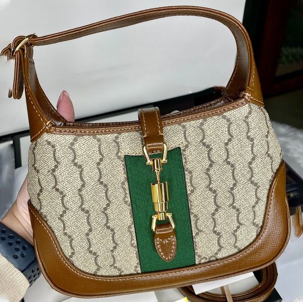 Ophidia Tasarımcıları 5A kalite Jackie 1961 çanta erkek Lüks tote klasik Omuz çantası Moda Çanta Bayan Naylon Kanvas Crossbody Bayan Hakiki Deri seyahat Çantaları