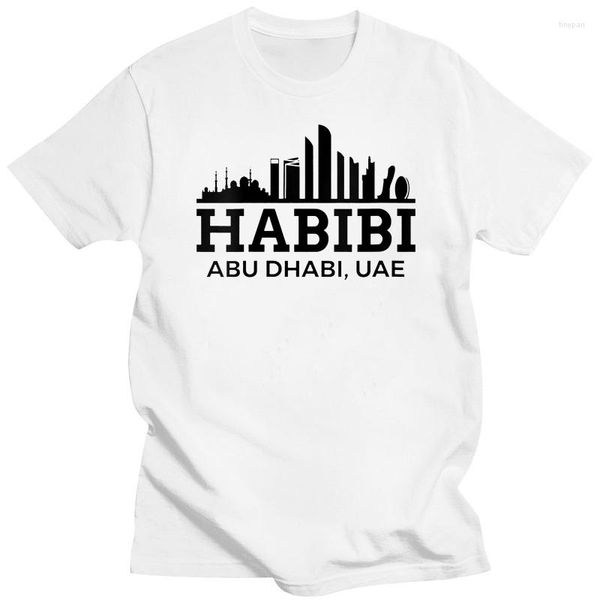 Мужские рубашки женская рубашка Abu -Dhabi Habibi Love Oae Arab Emirates Men