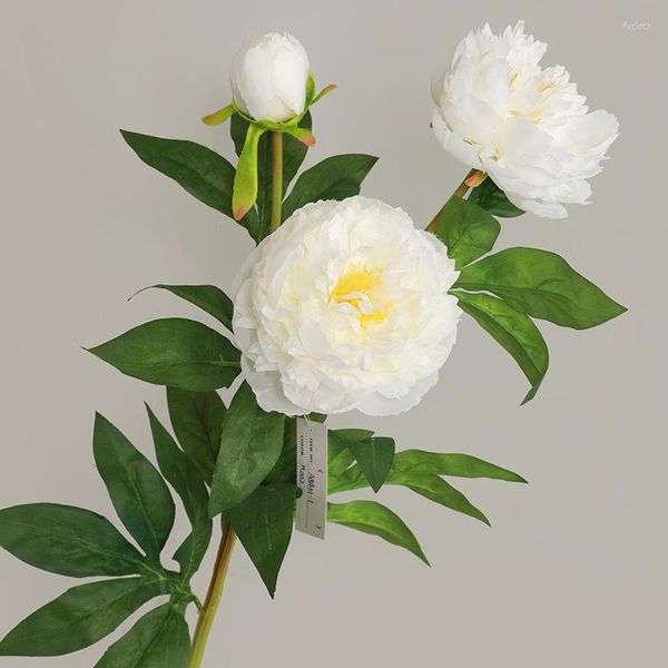 Flores decorativas de 73 cm de plantas artificiais decoração de casa toque real simulação de alta qualidade cabeças de flores grandes decoração de casamento diy