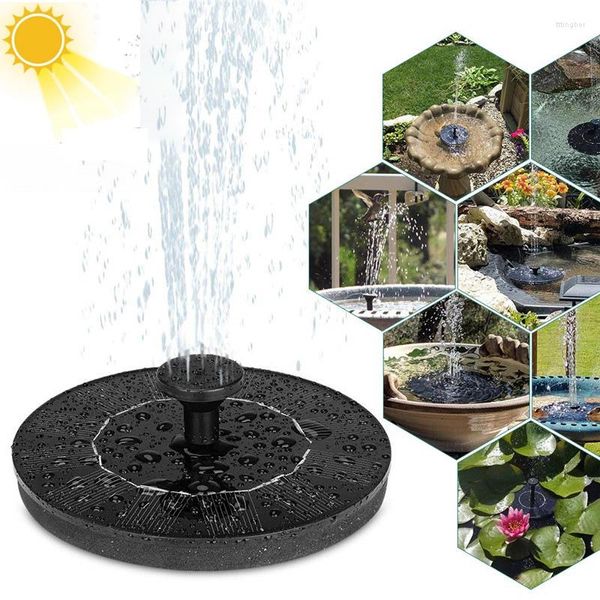 Decorazioni da giardino Pompa per fontana ad energia solare Fontein Bird Floating Pond Decor per patio Decorazione per prato 18 cm