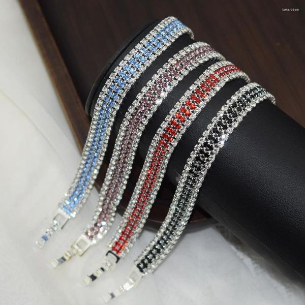 Браслеты из шарма модные кристалл браслет для женщин Оптовый элегантный ослепительный банкет