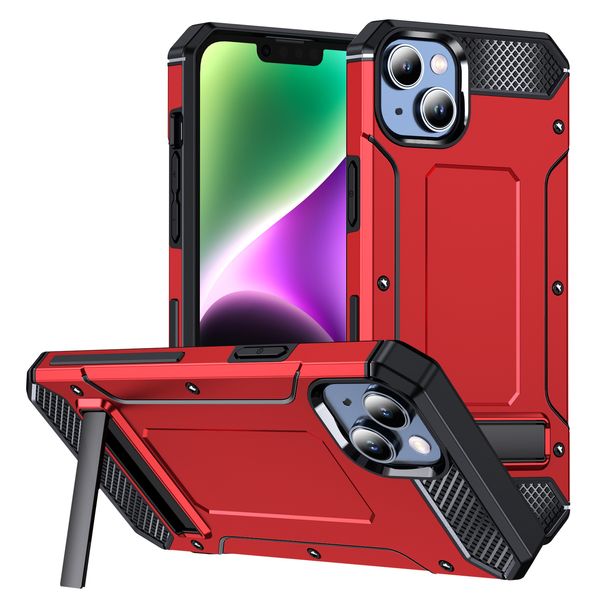 Custodie per telefoni Kickstand per iPhone 14 Pro Max Samsung Galaxy A14 A53 A23 5G Cover protettiva resistente a 4 angoli con staffa Metro