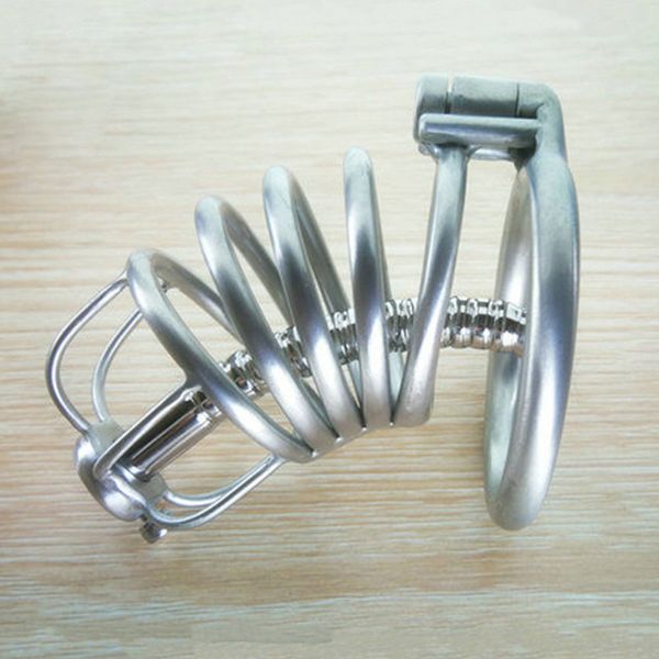 Dispositivos de castidade masculina Locks de pênis uretral de pênis plugue categor categor de aço gaiola de metal escravos escravidão restrição BDSM Mens Fetish Toys Gays CBT NOVO