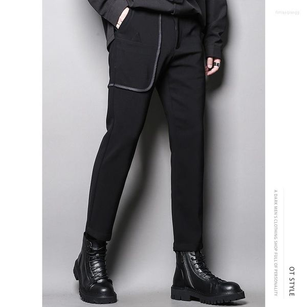 Calça masculina Cappris casual masculino Projeto personalizado escuro