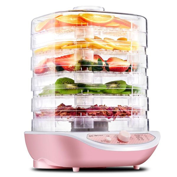 Dehydratoren Lebensmittel Dehydrator Obst Gemüse Kraut Fleisch Trocknungsmaschine Haustier Snacks Lebensmitteltrockner mit 5 Tabletts 220 V EU US