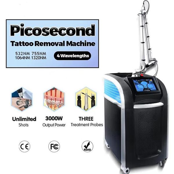 Pico Laser Picosecond Machine Professional Medical Lasers Прычье пятно, снятие пигментации 755 нм.