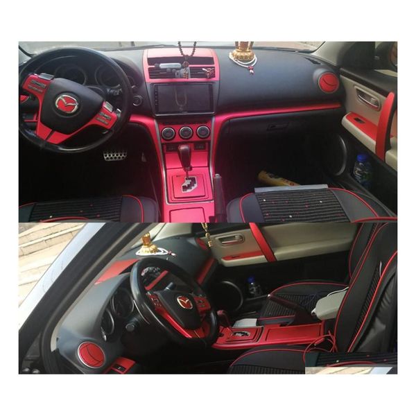 Adesivos de carro para Mazda 6 2009 Interior Central Control Painel Porta da porta Janga