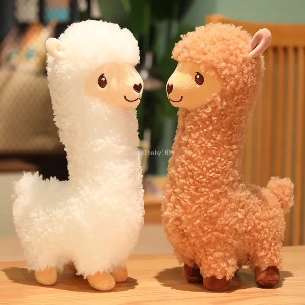 Alpaca Plushie мягкий лама гигант Appa фаршированные животные плюшевые игрушки мультфильм Японская овца Каваи, домашний декор, девочка, дети, подарки на день рождения подарки