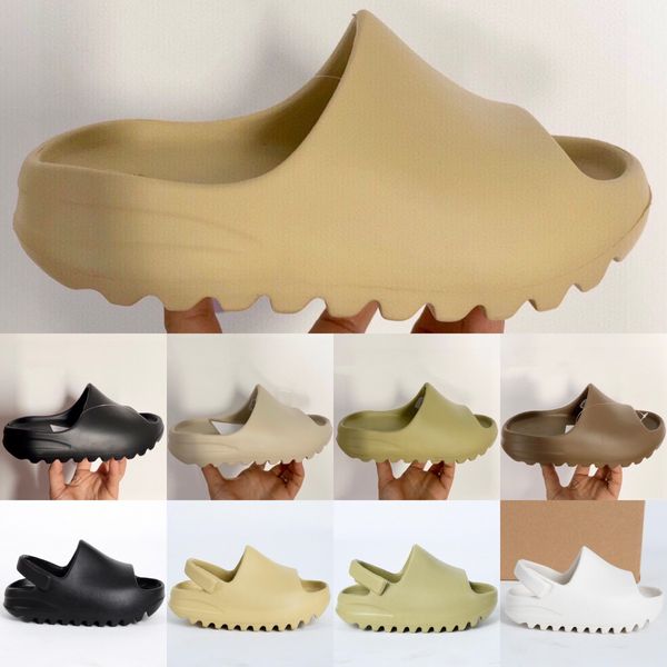 pantofole scarpe per bambini Ciabatte per bambini Schiuma per bambini Giovani ragazzi grils Home Outdoor Sandali EVA Scarpe da ginnastica sportive Beach Baby Resin slide Onyx Bone White Green Kid Shoe 23-35