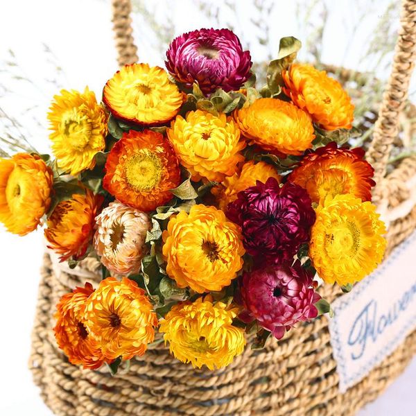 Dekorative Blumen Bunte Stroh Chrysantheme Liebhaber Gras Getrocknete Blumenstrauß Ins Windnetz Rot Geschenk Für Freundin Zuhause Schlafsaal Desktop