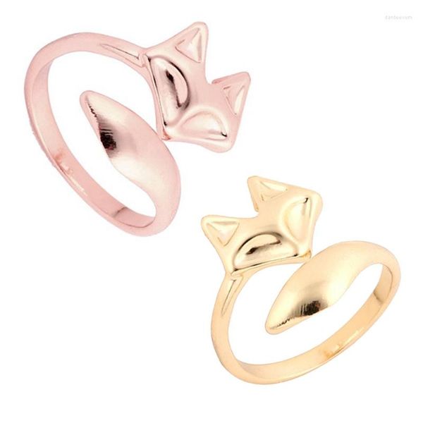 Anéis de casamento Moda Moda Animal para mulheres adorável com charme de cauda longa Jóias de dedo de dedos 2023 presentes de festa