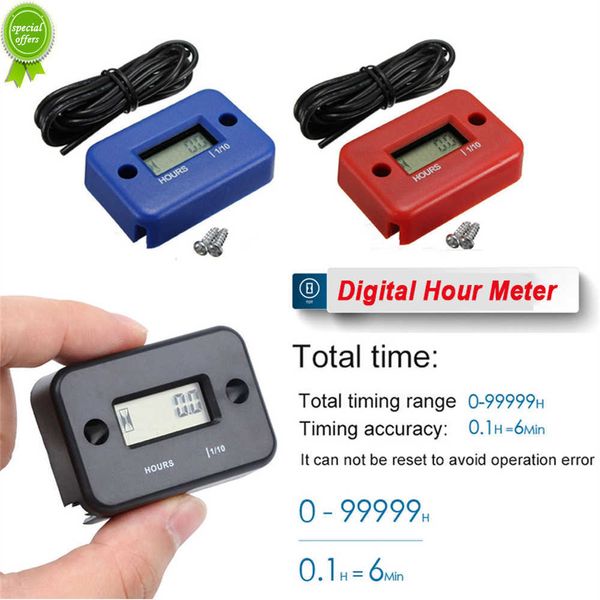 New Digital Hour Meter LCD Counter for ATV Motorcycle Instruments Relógios Snowmobile Gasolina Gerador de bicicletas Acessórios para carros