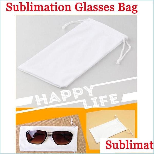 Другое организация домашнего хранения DIY Sublimation Backs Bag White Blank Mini Dstring Pocket Рождественские подарочные пакеты Drop Gard Dh7qo