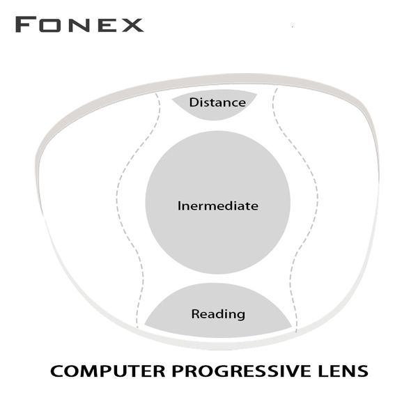 Occhiali da sole 156 161 167 Lenti progressive da ufficio con area visiva ampia e ampia per l'uso a distanze intermedie come la lettura al computer 230515