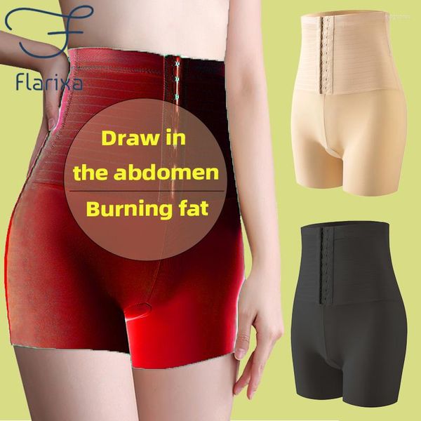 Intimo da donna Flarixa Tummy Control Underwear Pantaloncini dimagranti a vita alta da donna Pancia piatta Guaina Mutandine Postpartum Plus Size Body