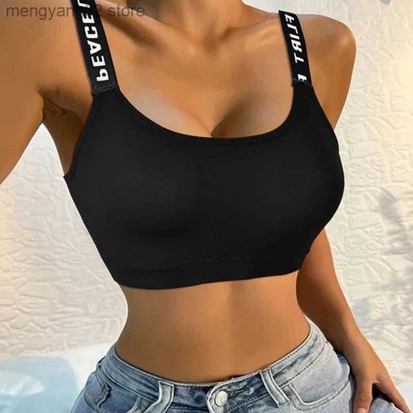 Kadın Tankları Camis Sorunsuz Nefes Alabilir Seksi Sütyen Üstü Kadın Spor Sütun Sütun Spor Fitness için Yüksek Etki Spor giyim Tank Top Sport Push Up Bralette T230517