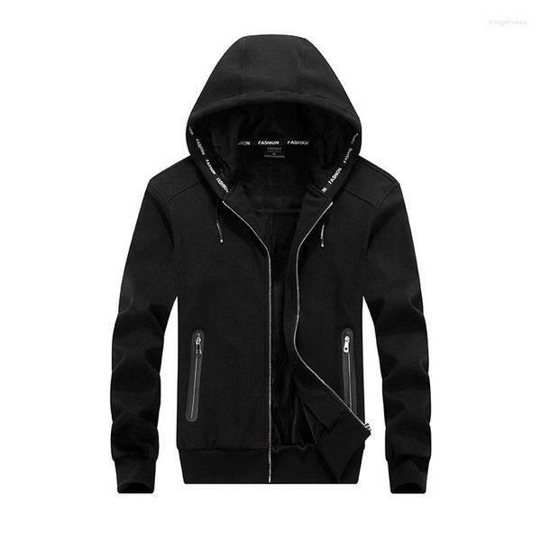 Männer Jacken 2023 Fleece Mit Kapuze Dicke männer Winter Jacke Outwear Warme Samt Mantel Männliche Mantel Große Große Größe kleidung Plus 5XL 6XL