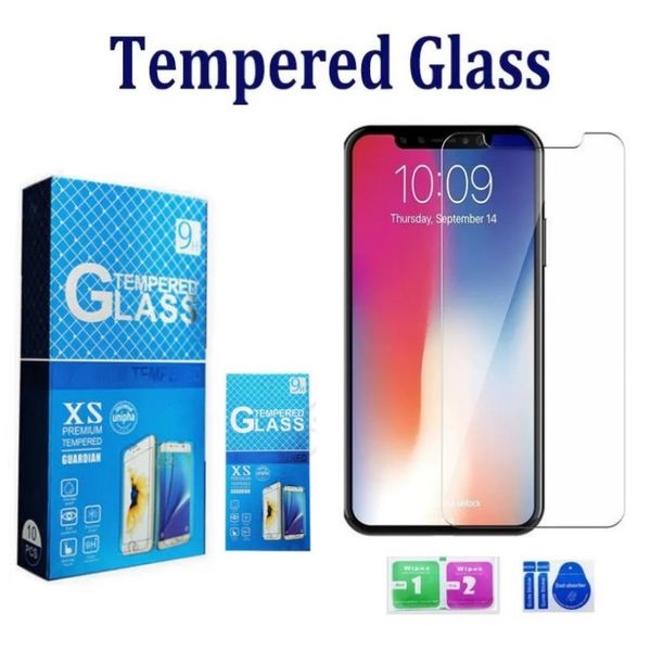 9H Vollkleber-Displayschutz aus gehärtetem Glas für iPhone 15 14 13 12 11 Pro Max Xr