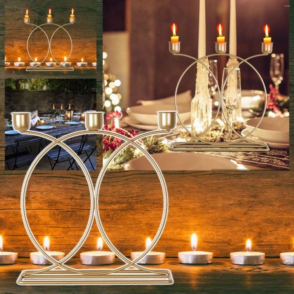 Portacandele Lite Portacandele in metallo profumato American El Wedding Western Restaurant Light Dinner Table