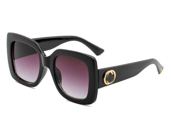 Óculos de sol clássicos da praça clássica preta para feminino de moda de moda Os óculos de condução ornamental Adumbral com caixa UV400 Hight Quality Sunglasses com caixa