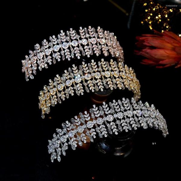 Клипки для волос свадебные аксессуары серебряный цвет золотополосный увлечение повязкой свадьба Диадема головной убор для невесты короны ювелирные изделия