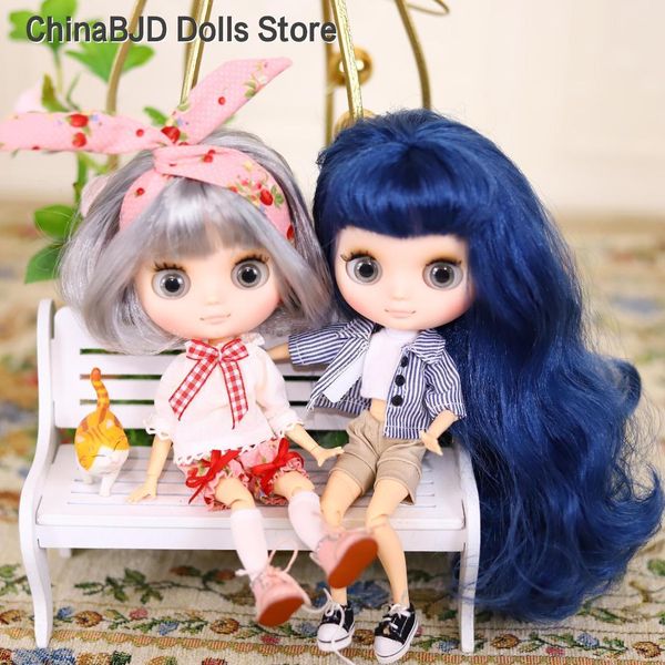 Куклы ледяной DBS Blyth Middie Doll Could Coly 20 см. Настраиваемая кукла кукла или полный комплект, включает в себя одежду Diy Toy Gift для девочек 230516