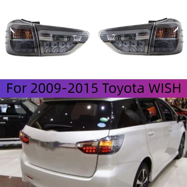 Auto-Rückleuchten für 20 09–20 15 Toyota WISH Rücklicht-Baugruppe, LED-Tagfahrlicht, Brems-Nebelscheinwerfer-Zubehör