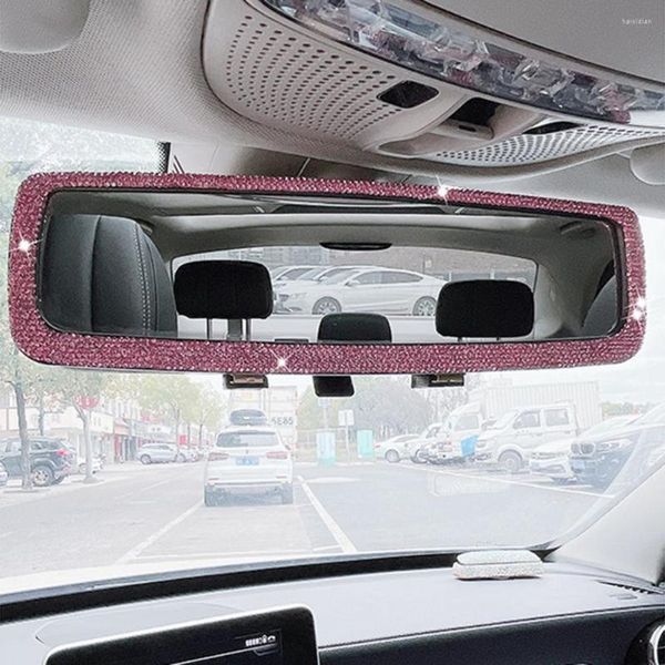 Acessórios de interiores Car espelho retrovisor de vidro de vidro de reposição universal Substituição Bling Trow View Blind Spot