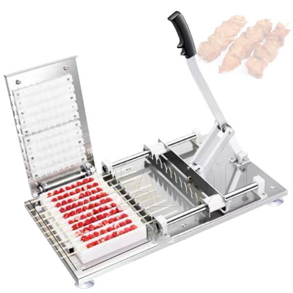 Máquina de fazer kebab Jamielin Máquina manual de espetos de carne Doner Kebab Wear Máquina de 10 cordas