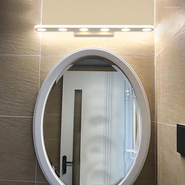 Lâmpada de parede led banheiro quarto vaidade luz 40cm 58cm 80cm 100cm casa interna home moderno acessórios espelhados