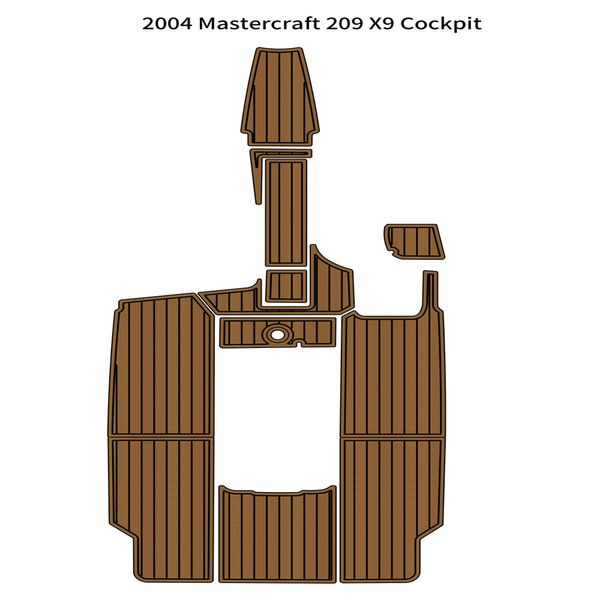 2004 Mastercraft 209 X9 Tappetino per pozzetto Barca EVA Foam Faux Teak Deck Floor Mat