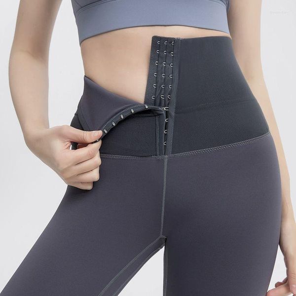 Aktif Pantolon Fitness Kadınlar Korse Püskürtme Postpartum Yüksek Bel Tayt Yoga Belli Egzersiz Taytları Çalışma Eğitimi