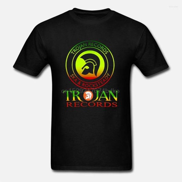 Erkek Tişörtleri Güzel Trojan Kayıtları Skad Logosu Erkekler T-Shirt Black S L M XL 2XL 3XL 4XL 5XL