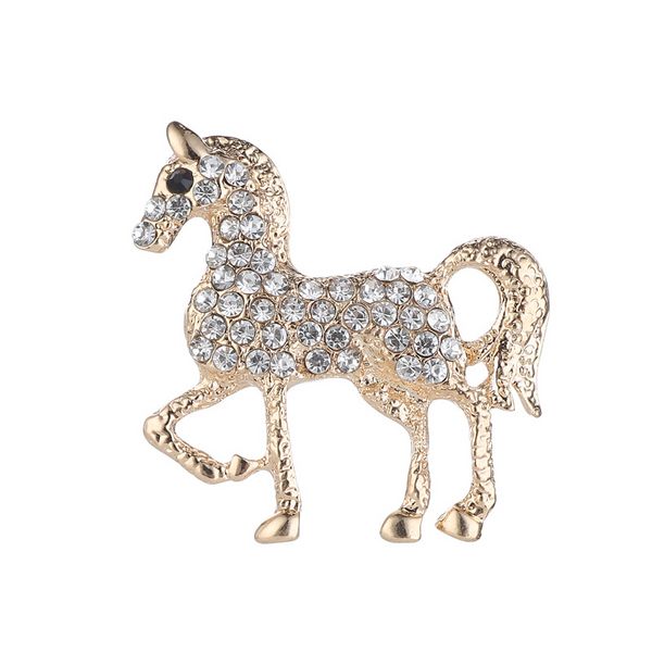 Wybu Broches for Women Fashion Animal Horse Broche Pin Pin elegante Acessórios para casaco