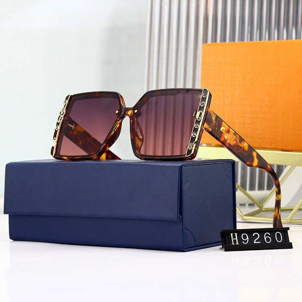 Designer Lou Vut Luxury Luxury Cool Sunglasses Novo 2023 Fashion Men e feminino HD Sunglasses Donkey Decoration Street Photo Glasses com caixa original