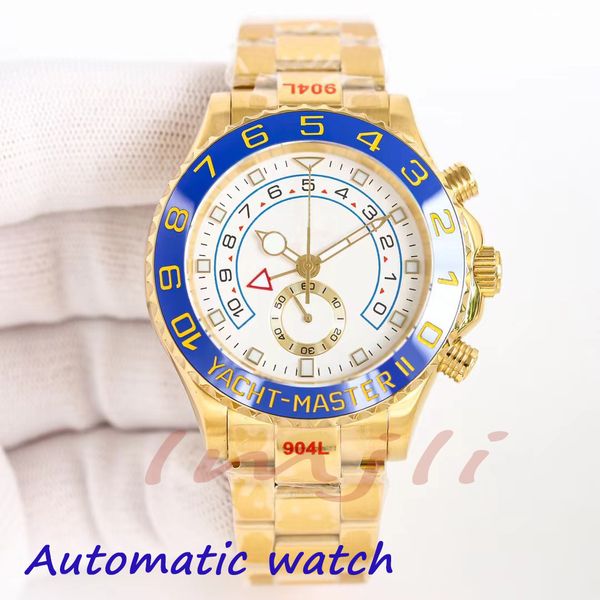 Top Mens relógio movimento relógios para homens relógios de luxo para relógio automático designer relógio de alta qualidade 44mm pulseira de aço inoxidável completo