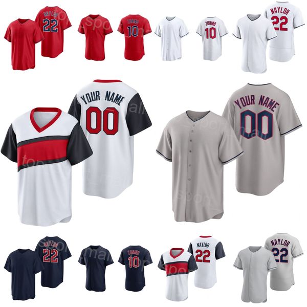 Baseball 22 Josh Naylor Jersey 39 Oscar Gonzalez 10 Mike Zunino 17 Will Brennan 13 Gabriel Arias 35 Cam Gallagher 44 Bobby Bradley Nome personalizado Número Men Youth Y-D-A-R