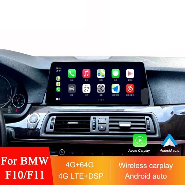 10.25 '' '' Rádio Android Multimídia Player para BMW 5 Série F10 F11 F18 Apple CarPlay Bluetooth GPS Headunit Screen