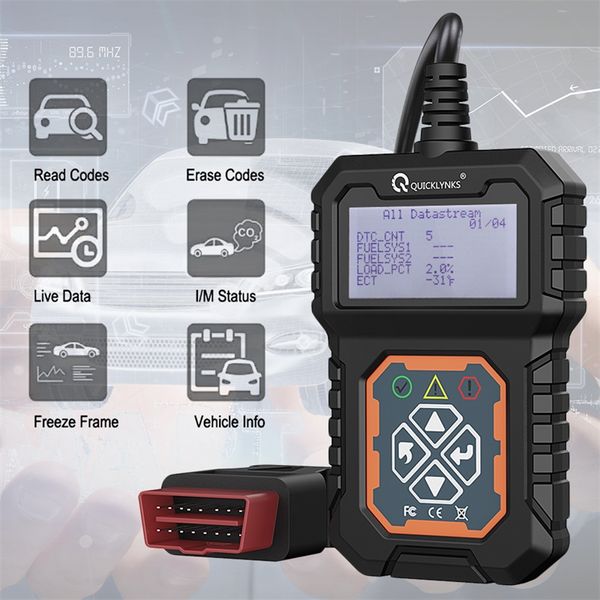 T31 Car Full OBD2 / EOBD Diagnostic Tools Auto Professional Code Reader OBD2 Scanner Multi-lingue