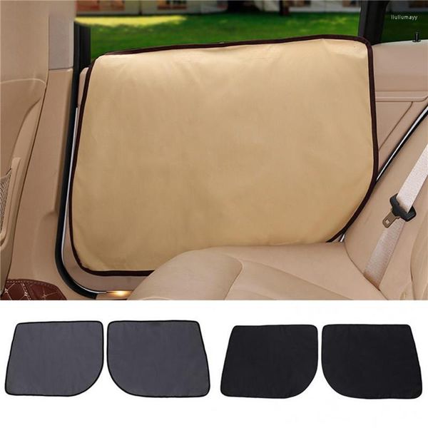 Capas de assento de carro para cachorro decoração resistente à mordida Anti-arranhão 2pcs Porta lateral Janela protetora protetora protetora Oxford Ploth Mat Pet Nest De De