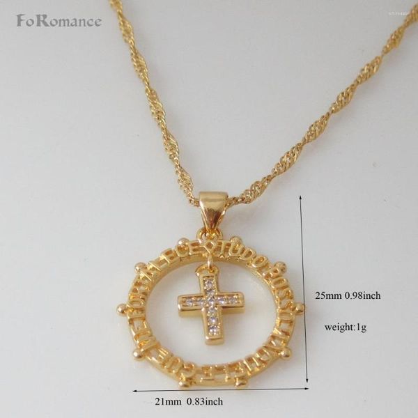 Collane con ciondolo FoRomance COLLANA PLACCATA ORO GIALLO 18