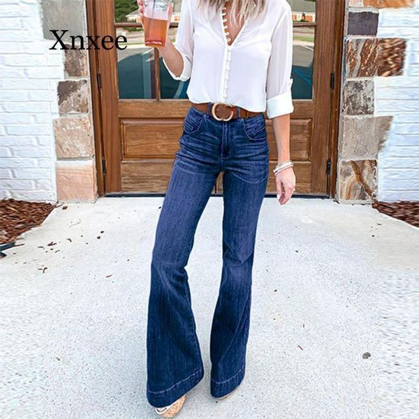 Jeans 2020 New Spring Women Women Flare Jeans Bells Bottoms Jeans Ladies Sexy Streting Jeans Fashion Legas Denim calças de jeans