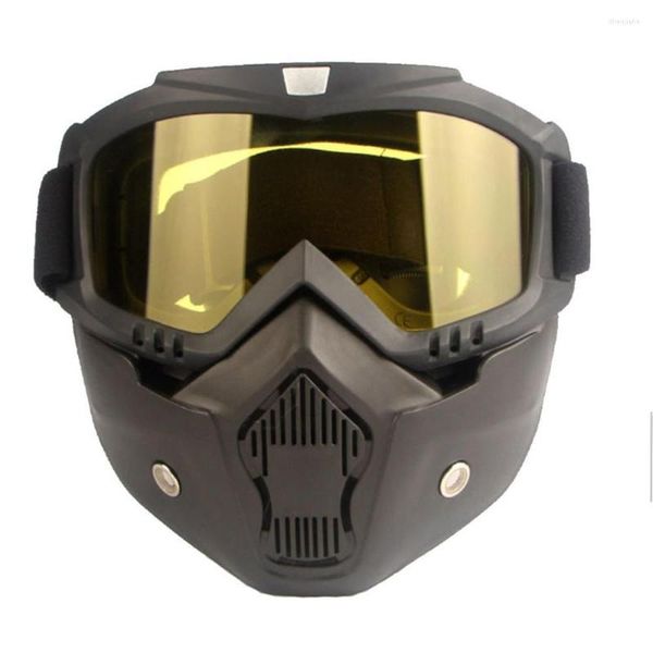 Radsportkappen Anti-Fog Windschutz Taktische Maske Motocross Schutzbrille Skibrillen Ski Snowboardbrille Abnehmbar 1pcs