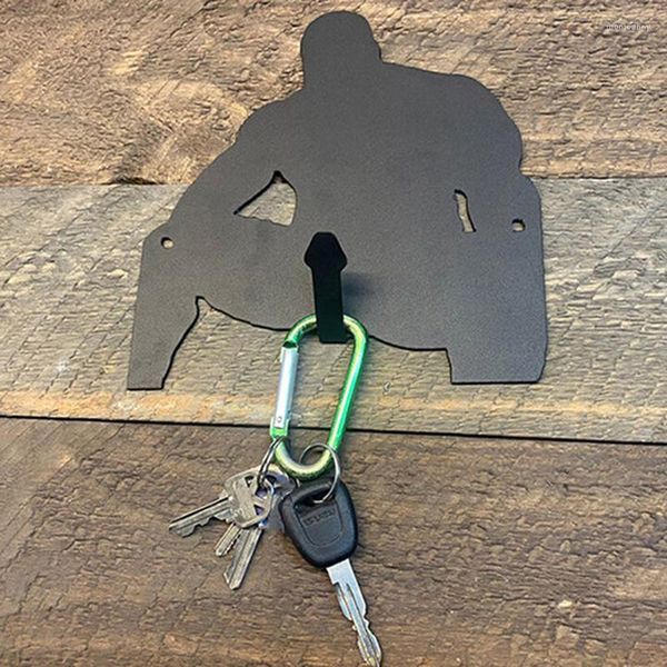 Schlüsselanhänger aus Metall, Barry-Holz, Schlüsselhalter, Haken für Erwachsene, lustig, kreativ, Wandbehang