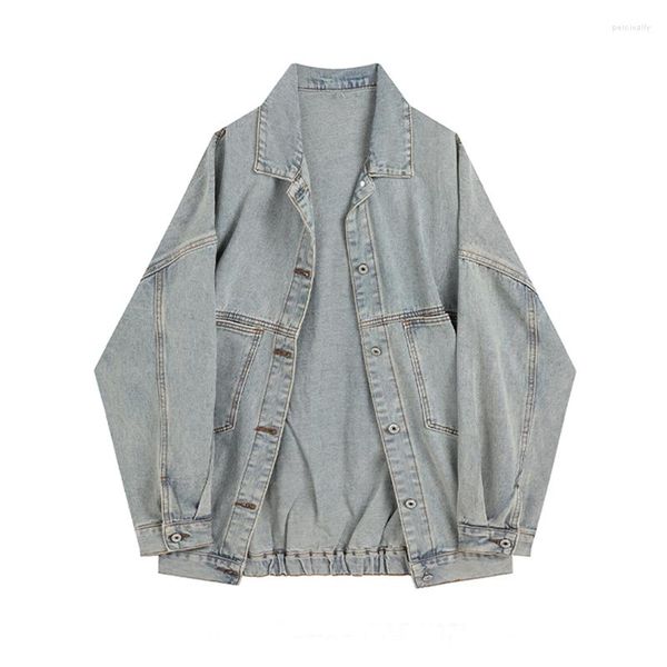 Jaquetas femininas Vintage Baggy Jacket Womens Womens Women Washed Jean Coat Streetwear