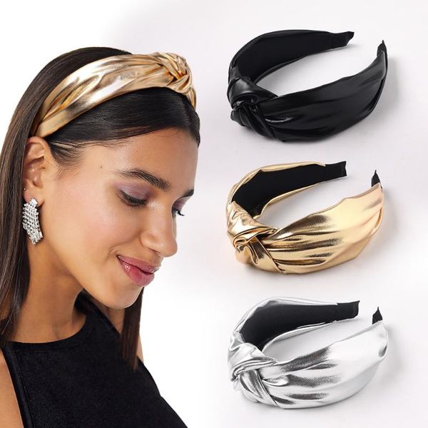 Accessori per capelli Bohemian Vintage Pu Leather Knot Hairband Accessori per fascia annodataCapelli