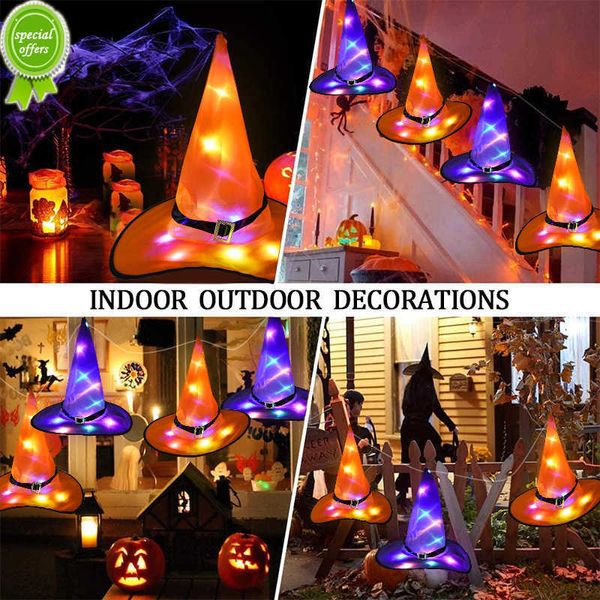 New Halloween Decoration Led Hat Hat Hat Halloween Traje de cosplay Prop Ornamento de Halloween decoração de festas de Halloween